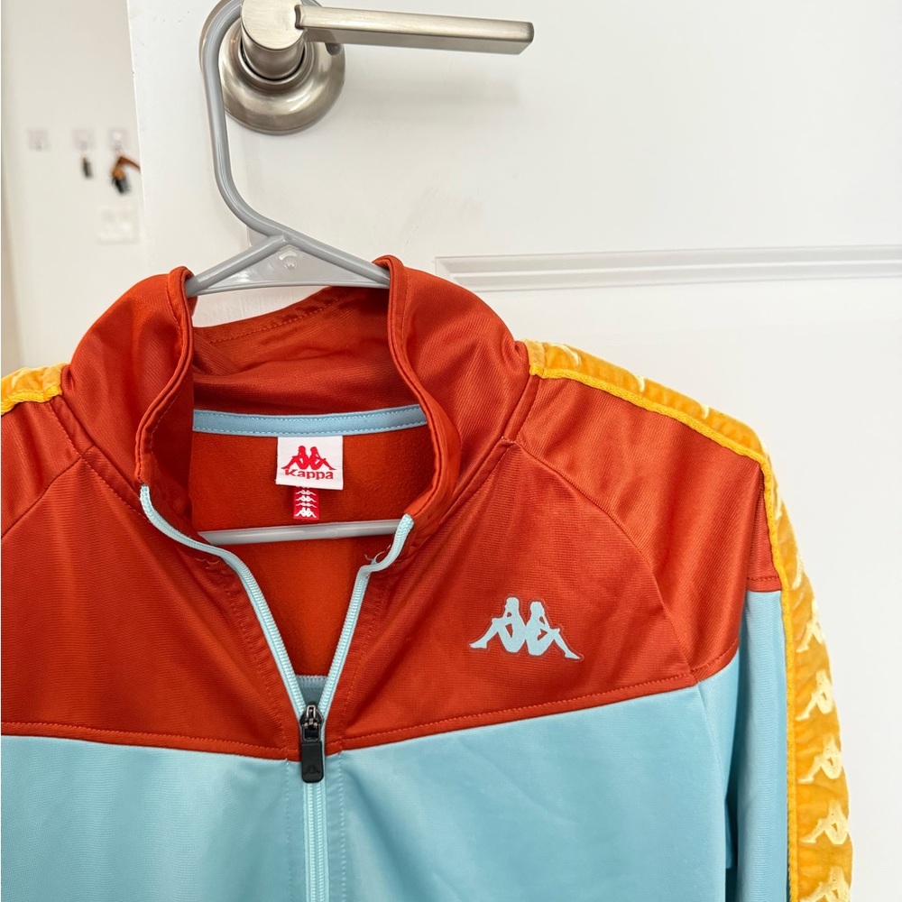 Kappa Orange and Light Blue Track Jacket